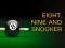 თამაში Nine, eight and snooker ონლაინ