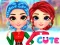 თამაში Rainbow Girls Christmas Outfits ონლაინ