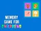 თამაში Memory Game for Childrens ონლაინ
