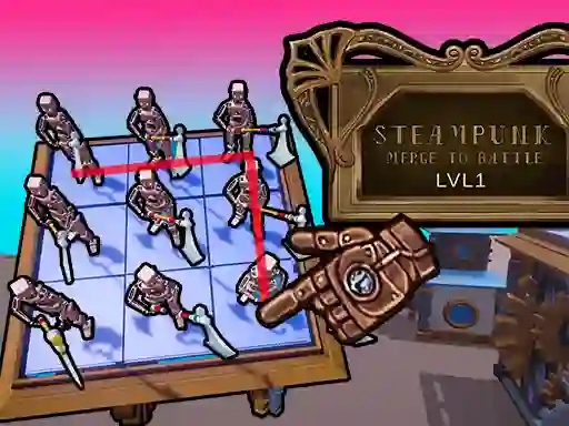 თამაში Steampunk Merge To Battle ონლაინ