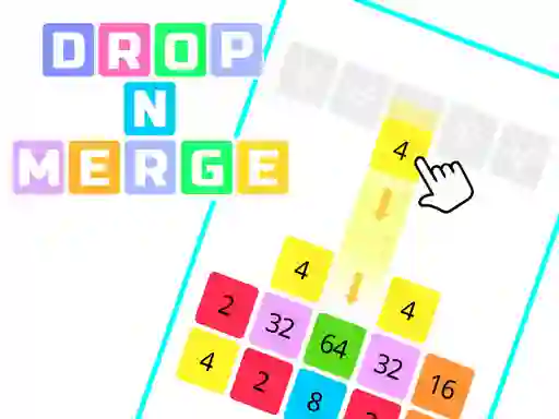 თამაში Drop N Merge Blocks ონლაინ