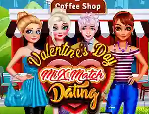 თამაში Valentines Day Mix Match Dating ონლაინ