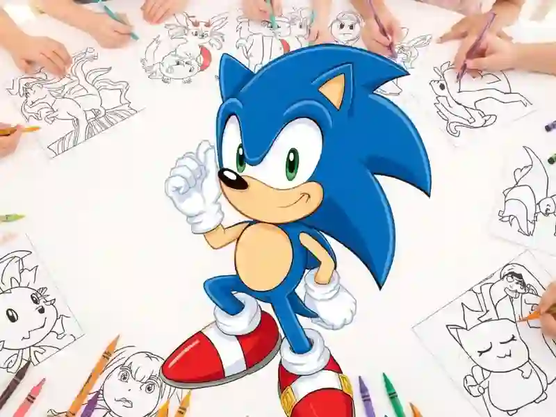 თამაში Sonic Coloring ონლაინ