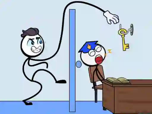 თამაში Stickman Troll Thief Puzzle ონლაინ