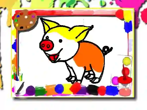 თამაში Pigs Coloring Book ონლაინ