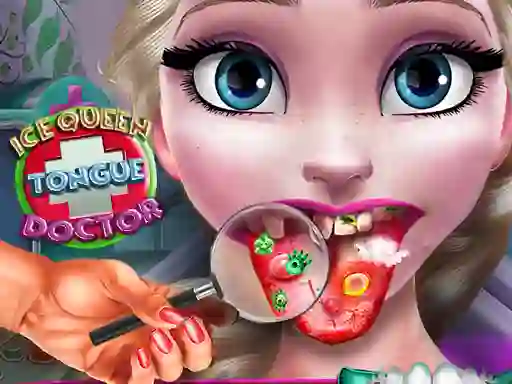 თამაში Ice Queen Tongue Doctor ონლაინ