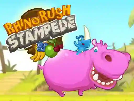 თამაში Rhino Rush Stampede ონლაინ
