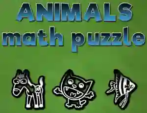 თამაში Animals Math Puzzles ონლაინ