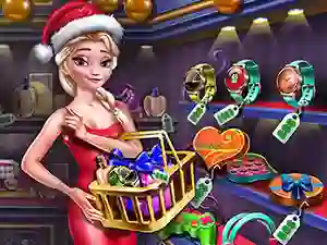 თამაში Ice Queen Shopping Xmas Gift ონლაინ