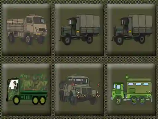 თამაში Army Trucks Memory ონლაინ
