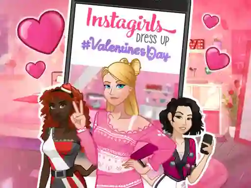 თამაში Instagirls: Valentine Dress Up ონლაინ
