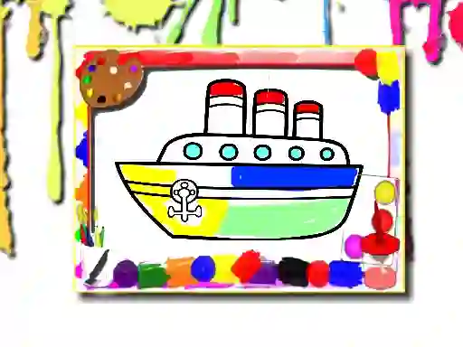 თამაში Boats Coloring Book ონლაინ