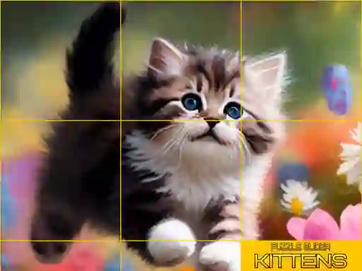 თამაში Puzzle Sliding Kittens ონლაინ
