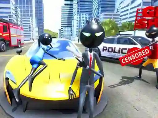 თამაში Amazing Crime Strange Stickman Rope Vice Vegas ონლაინ