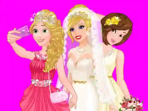 თამაში Barbie's Wedding Selfie With Princesses ონლაინ