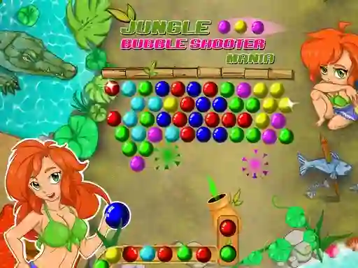თამაში Jungle Bubble Shooter Mania ონლაინ