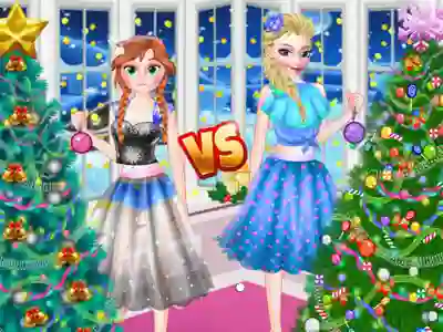 თამაში Ellie VS Annie Christmas Tree ონლაინ
