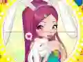 თამაში Winx bunny style: Round Puzzle ონლაინ