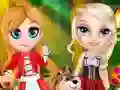თამაში Little Elsa In Red Hood ონლაინ