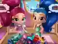 თამაში Shimmer And Shine Wardrobe Cleaning ონლაინ