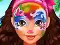 თამაში Oceania Princess Moana Face Art ონლაინ