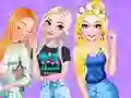 თამაში Princesses and Pets Matching Outfits ონლაინ