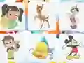 თამაში Cartoon Characters: Memory ონლაინ