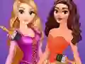 თამაში Disney Princesses Rainbow Dresses ონლაინ