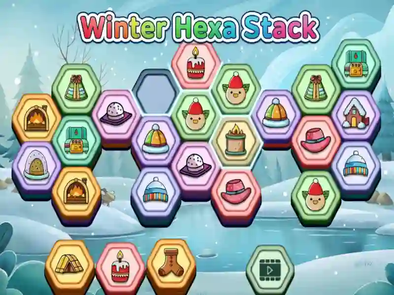 თამაში Winter Hexa Stack ონლაინ