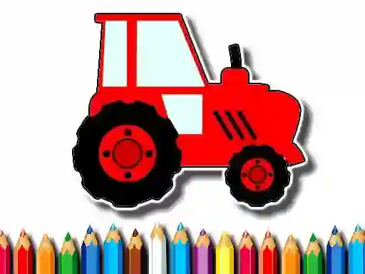 თამაში Easy Kids Coloring Tractor ონლაინ
