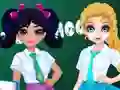 თამაში Jacqueline and Eliza School Bag Design Contest ონლაინ