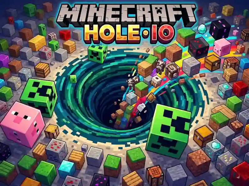 თამაში Minecraft Hole IO ონლაინ