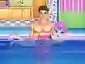 თამაში Baby Taylor Learn Swimming ონლაინ