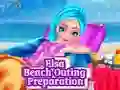 თამაში Elsa Beach Outing Preparation ონლაინ