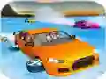 თამაში Crazy Water Surfing Car Race ონლაინ