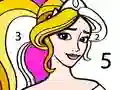 თამაში Princess Coloring By Number ონლაინ