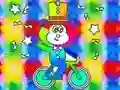 თამაში Coloring Book: Monkey Rides Unicycle ონლაინ