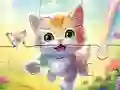 თამაში Jigsaw Puzzle: Kitten With Butterfly ონლაინ