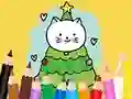 თამაში Coloring Book: Cats And Christmas Tree ონლაინ