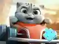 თამაში Jigsaw Puzzle: Cat Racing Driver ონლაინ