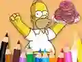 თამაში Coloring Book: Simpson Doughnut ონლაინ