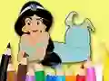 თამაში Coloring Book: Princess Jasmine ონლაინ