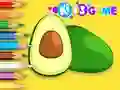 თამაში Coloring Book: Avocado Fruit ონლაინ