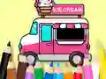 თამაში Coloring Book: Ice Cream Car ონლაინ