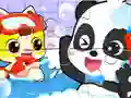თამაში Jigsaw Puzzle: Baby Panda Shower Time ონლაინ