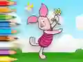 თამაში Coloring Book: Piglet Holds Toy Windmill ონლაინ