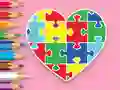 თამაში Coloring Book: Heart Jigsaw ონლაინ