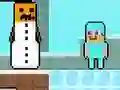 თამაში Noob vs Pro Snowman ონლაინ