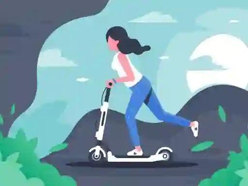 თამაში Electric scooter rides jigsaw ონლაინ