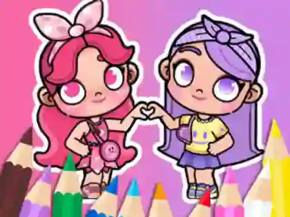 თამაში Coloring Book: BFF In Avatar World ონლაინ